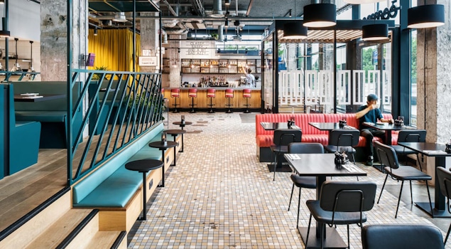 Crafting Connectivity and Culinary Delights: Commons Restaurant in the Heart of Rotterdam. The epitome of modern culinary design in the heart of Rotterdam's social scene design by Studio Königshausen.